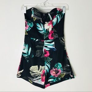 Guess romper jumpsuit black,Hawaiian design